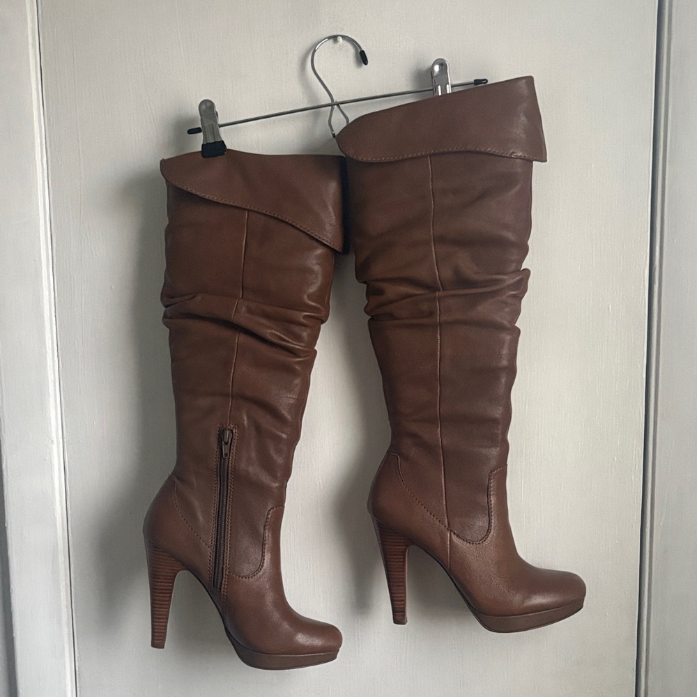 Jessica Simpson Brown Over the Knee Boots